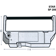 BASIC STAR CINTA MATRICIAL SP200/SP212 NEGRO STR-SP200BK